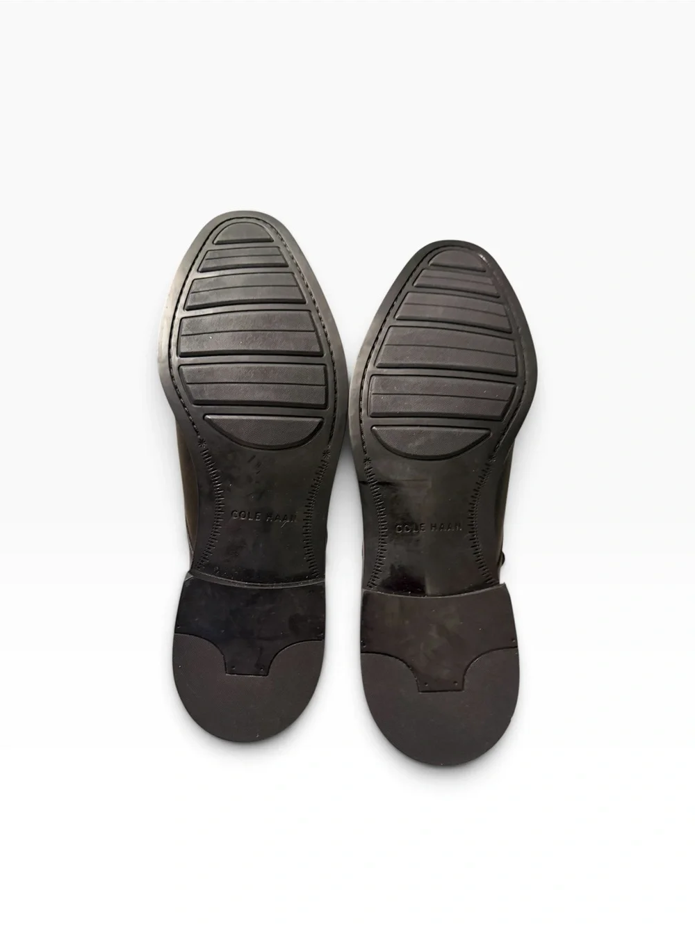 Cole Haan Black Leather Cap-Toe Derby Shoes, like new, SZ12